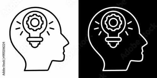  Idea  White Icon Set Design 