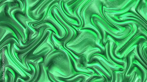 A mesmerizing green abstract pattern with flowing, wavy textures and smooth gradients