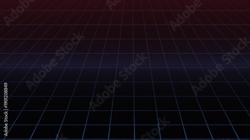 A smooth gradient background with a grid pattern transitioning from red to dark blue