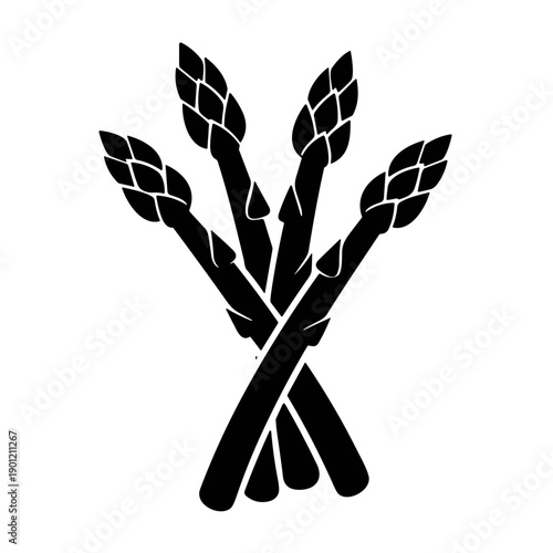 icon illustration asparagus vector