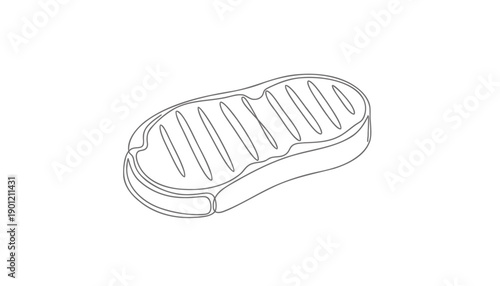 Vector illustration of a shoe sole, isolated on transparent background, png