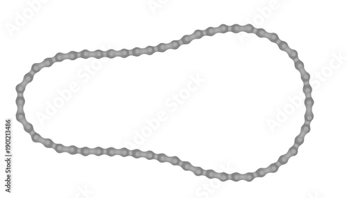 Bicycle metal chain. vector illustration