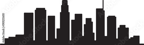 Los Angeles City Skyline Vector