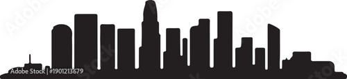 Los Angeles City Skyline Vector
