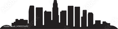Los Angeles City Skyline Vector