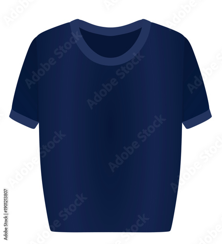 Blue women t shirt. vector illustration