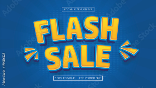 Flash Sale Bold 3D Promo Text Effect
