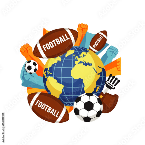 Global Sports Football Soccer Balls.