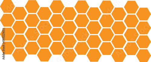 Modern Honeycomb Photo Collage with Hexagon Frames