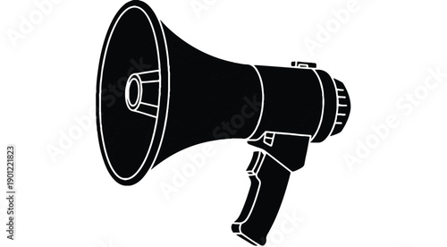 Megaphone vector icon design loud speaker for announcements and protests communication tool marketing message