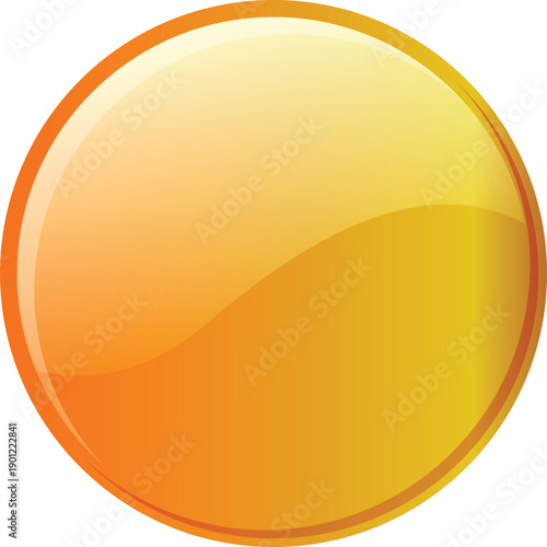vector illustration of a yellow button