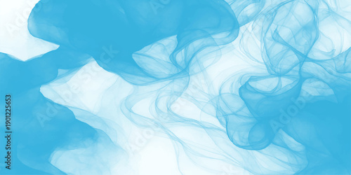 An abstract blue smoke design featuring soft silk waves and a liquid satin texture creates a smooth motion pattern for an artistic light blue wallpaper backdrop