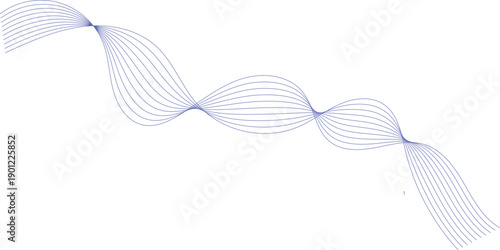 Abstract vector background featuring blue wave lines and digital motion curves for a modern technology business wallpaper design