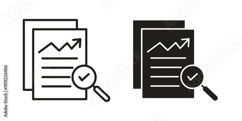 Auditors icon for mobile concept and web apps, editable stroke