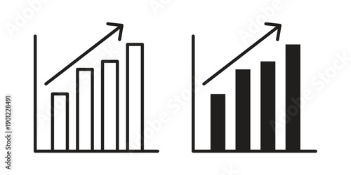 Business performance icon for mobile concept and web apps, editable stroke