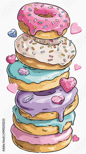 stack of donuts