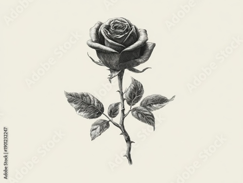Elegant Rose Illustration