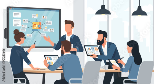 Business Team Meeting Discussion Planning.