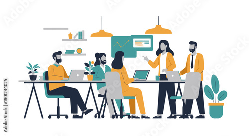 Group of People Working Together.