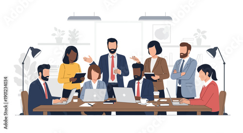 Business Professionals in Meeting Room.