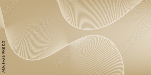 Beige background vector. Modern wavy line pattern background. Beige background with wavy line pattern. The background features a smooth texture with beige lines creating a flowing design. vector