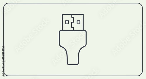 usb flash drive isolated