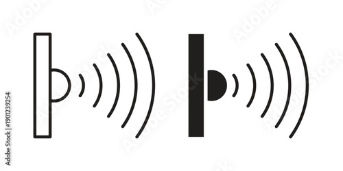 Infrared icon for mobile concept and web apps, editable stroke