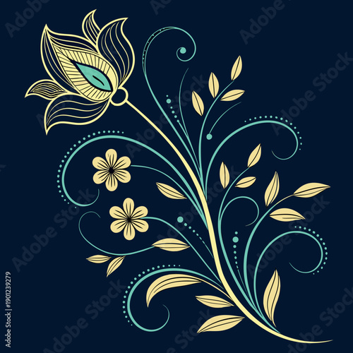 A solid dark navy blue background fills the entire frame presenting a minimalist and uniform visual composition high quality