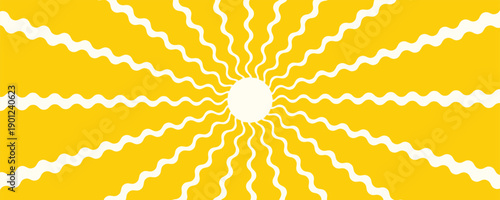 sun background vector design isolated yellow background