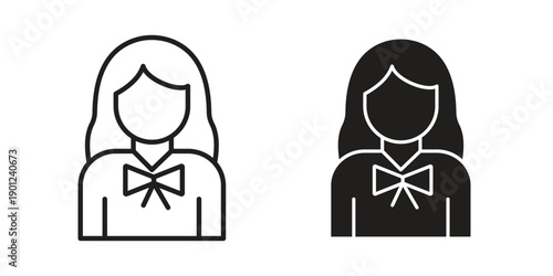 Lawyer icon for mobile concept and web apps, editable stroke