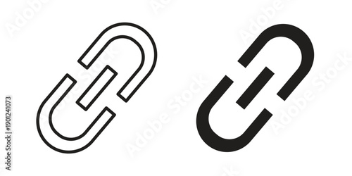 Link icon for mobile concept and web apps, editable stroke