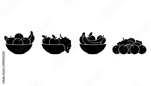 Fresh Assorted Fruits in a Ceramic Bowl