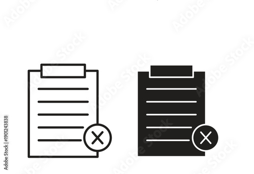 Paperless icon for mobile concept and web apps, editable stroke