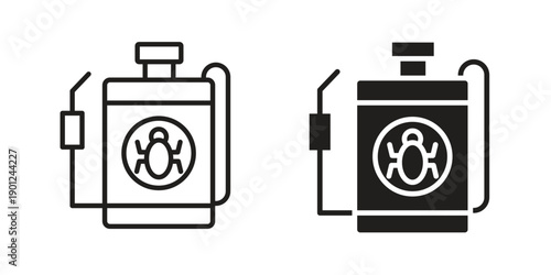 Pesticide icon for mobile concept and web apps, editable stroke