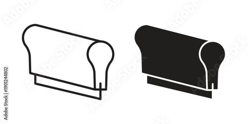 Print screen icon for mobile concept and web apps, editable stroke