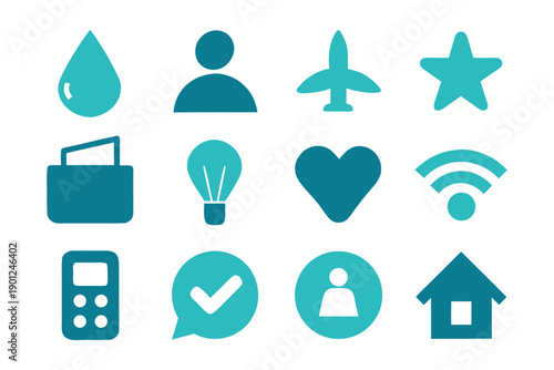 set of icons