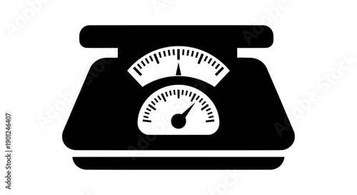 Kitchen scale icon for weight measurement