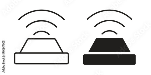Sensor icon for mobile concept and web apps, editable stroke