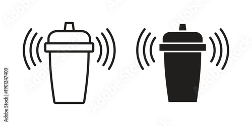 Shaker icon for mobile concept and web apps, editable stroke