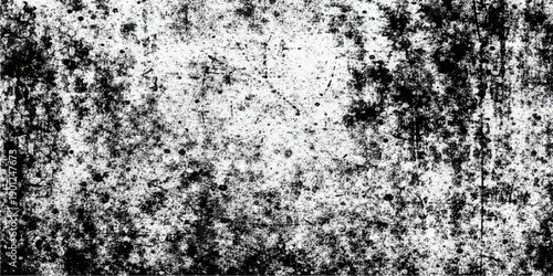 Black and white grunge metal texture background with rough stone surface