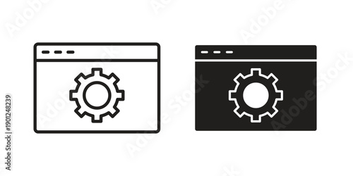 Software icon for mobile concept and web apps, editable stroke