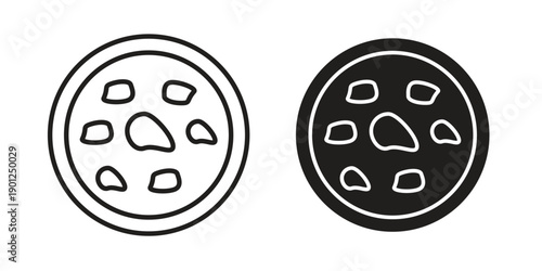 Thalassaemia icon for mobile concept and web apps, editable stroke