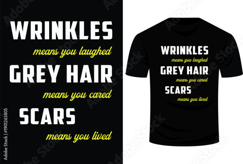 Wrinkles Grey Hair Scars Senior Citizen Funny  Svg Design