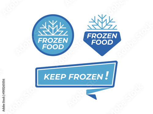 Three images each related to keeping food frozen.