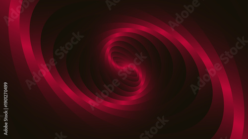 Vector Elegant swirling spiral illustration, with dark background, radiating a sense of abstract elegance and dynamic energy.  Geometric forms, and mesmerizing visual effect.