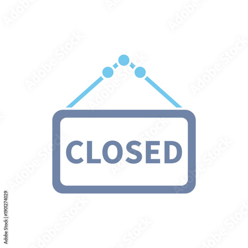 closed concept line icon. Simple element illustration. closed concept outline symbol design.