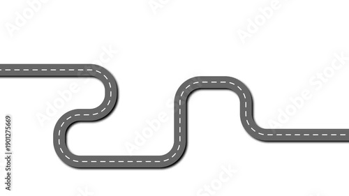 Infographic road map icon on background.Road route location time line, winding curve journey path car navigation map steps highway transport travel way animation.