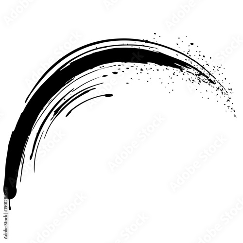 Bold arc brushstroke grunge texture vector for large format printing event backdrops and attention grabbing promotional materials