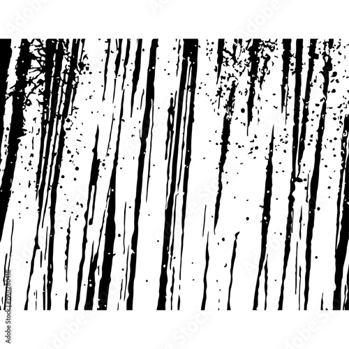 Quadro em tela Urban scratched grunge texture vector for streetwear branding skate culture mark