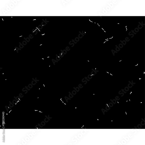 Heavy scratched grunge pattern vector for music album artwork band merchandise and alternative culture branding materials